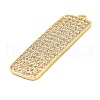 Brass Micro Pave Cubic Zirconia Pendants KK-L229-032G-2