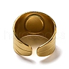 Ion Plating(IP) 304 Stainless Steel Open Cuff Rings STAS-Z060-16G-05-3