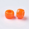 European Resin Large Hole Beads RESI-WH0002-06F-1