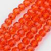 Transparent Glass Bead Strands GLAA-G013-4mm-70-1