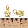 Brass Micro Pave Cubic Zirconia Pendants KK-D375-34G-01-3