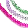 Transparent Painted Glass Beads Strands X1-DGLA-A034-T2mm-A06-4