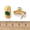 Brass & Glass & Plastic Stud Earrings EJEW-D302-03G-05-3