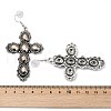 Alloy Glass Dangle Earrings for Women EJEW-U053-03AS-01-5