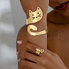 Cat Shape Alloy Cuff Bangles & Cuff Rings Sets FS-WGE4C4B-01-2