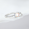925 Sterling Silver Moonstone Finger Rings for Women HV9473-8-1