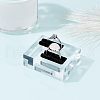 Transparent Acrylic Jewelry Display Stand Ring Showcase Display Holder RDIS-WH0010-02-5