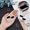 Acrylic with Flannelette Ring Displays RDIS-WH0006-04-3