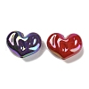 UV Plating Opaque Rainbow Iridescent Acrylic Beads X-SACR-R001-01A-2
