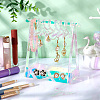 HOBBIESAY Transparent Acrylic Earring Display Stand EDIS-HY0001-03B-2