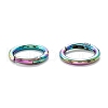 Zinc Alloy Ring Spring Gate Rings PALLOY-M194-01B-MC-4