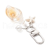 Glow in the Dark Acrylic Conch Pendant Decorations HJEW-JM03290-02-4