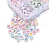 400Pcs 8 Colors White Opaque Acrylic Beads MACR-YW0001-87-3