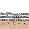 Electroplate Transparent Glass Beads Strands EGLA-A034-T4mm-G05-2