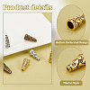   90Pcs 6 Styles Tibetan Style Apetalous Alloy Bead Cone FIND-PH0021-18-4
