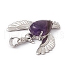 Natural Amethyst Pendants G-P484-05P-05-4