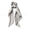 Satin Face Cloth Elastic Hair Accessories OHAR-PW0007-47F-1