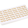 Brass Natural Pearl Stud Earrings PEAR-N020-08H-5
