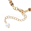 Natural Yellow Tiger Eye Bracelets BJEW-JB11972-01-4
