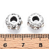 Alloy Rhinestone European Beads FIND-N009-03P-3