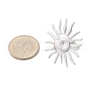 Anti-Tarnish 304 Stainless Steel Sun Open Cuff Rings RJEW-M047-03P-3
