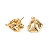 Brass Stud Earrings Findings KK-B137-14G-2
