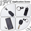Gorgecraft 2Pcs Leather and Zinc Alloy Mobile Phone Finger Rings AJEW-GF0010-08A-5
