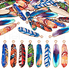   32Pcs 8 Colors Alloy Pendants FIND-PH0020-39-1