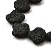 Dyed Natural Lava Rock Beads Strands G-A264-A04-01C-3