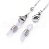3Pcs 304 Stainless Steel Satellite Chains Eyeglasses Chains AJEW-DJ0003-46-2
