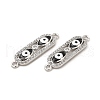Brass Micro Pave Clear Cubic Zirconia Connector Charms with Enamel KK-E068-VB397-2-4