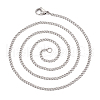 Stainless Steel Curb Chain Necklaces for Men Women NJEW-TAC0001-017-3