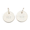 BENECREAT 6Pcs 925 Sterling Silver Charms STER-BC0001-64-1