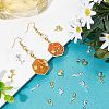 Olycraft 120Pcs 2 Colors Rose Flower Alloy Cabochons MRMJ-OC0002-93-5