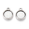 Tibetan Style Alloy Pendant Cabochon Settings PALLOY-N178-02AS-1