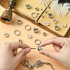 50Pcs 5 Styles Tibetan Style Alloy Spacer Beads TIBE-CJ0001-30-3