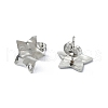 Non-Tarnish 304 Stainless Steel Stud Earring Findings X-STAS-L024-003P-09-2