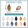   3Bags 3 Colors  Transparent Glass Beads  Segmented Multi-Color Beads GLAA-PH0003-36B-2