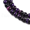 Natural Purple Tiger Eye Beads Strands G-F591-18-8mm-3
