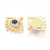 Brass Resin Pendants KK-T070-94-2