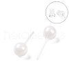 Hypoallergenic Bioceramics Zirconia Ceramic Stud Earrings EJEW-Z023-13G-1