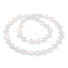 Transparent Electroplate Glass Beads Strands EGLA-C002-AB01-6