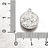 Brass Micro Pave Clear Cubic Zirconia Pendants KK-G530-02P-3