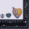 DIY Heart Pendant Jewelry Making Finding Kit DIY-SZ0008-54-8