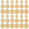   60Pcs 3 Style Long-Lasting Hollowed Plated Brass Beads KK-PH0006-81-1