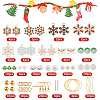 SUNNYCLUE DIY Christmas Snowflake Earring Making Kit DIY-SC0022-84-2