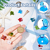 10Pcs 10 Colors Handmade Lampwork Beads LAMP-HS0001-02-4
