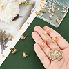 Unicraftale Brass Micro Clear Cubic Zirconia Stud Earring Findings KK-UN0002-65-4