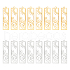 Unicraftale 8Pcs 2 Colors 201 Stainless Steel Pendants STAS-UN0044-21-1