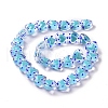 Glass Heart Beads GLAA-D005-01D-4